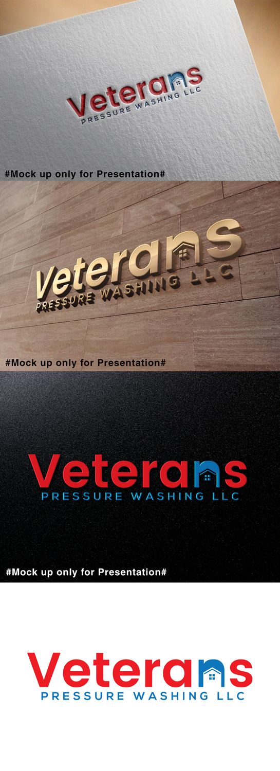 Diseño de Logo por designmind78 para Veterans Pressure Washing LLC | Diseño #19586740