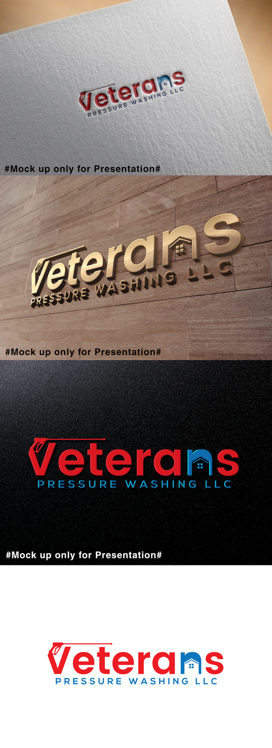 Logo Design by designmind78 for Veterans Pressure Washing LLC | Design #19616283