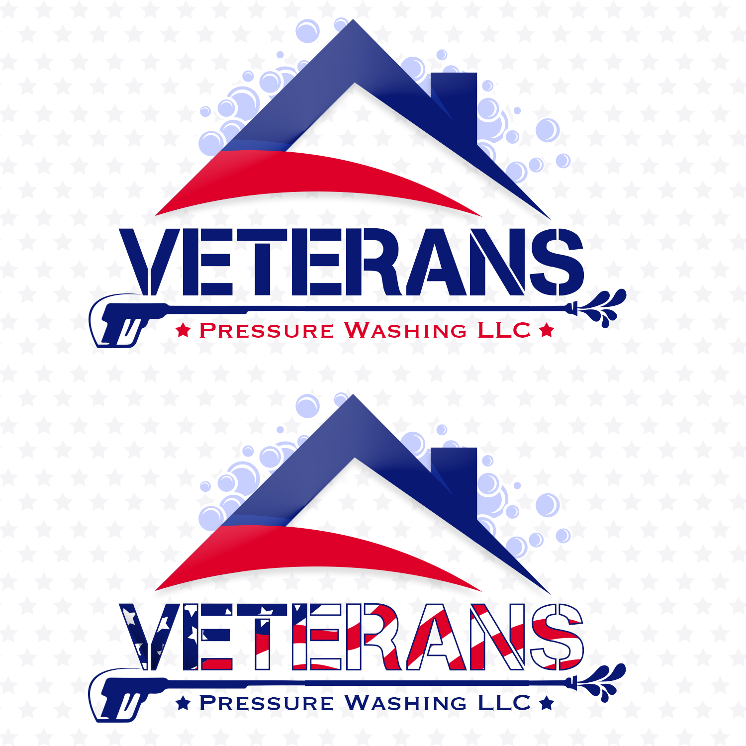 Logo Design by kpgroup for Veterans Pressure Washing LLC | Design #19584274