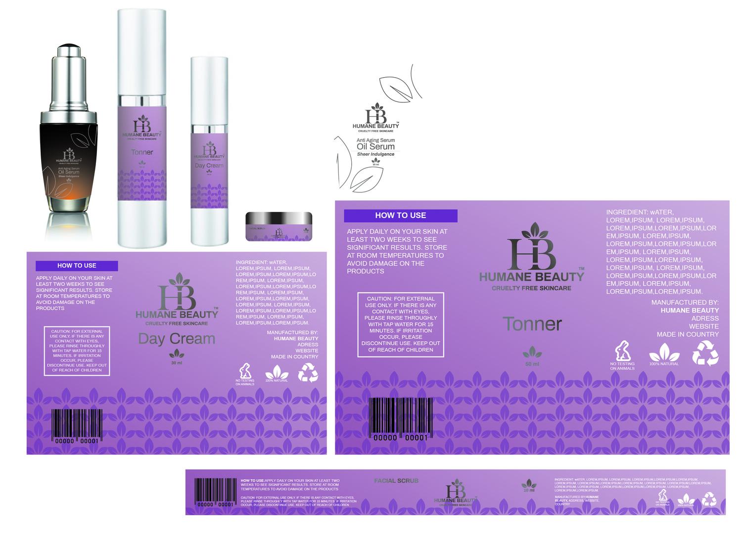 Label Design by Lin23 for Humane Beauty Pty Ltd | Design #19631323