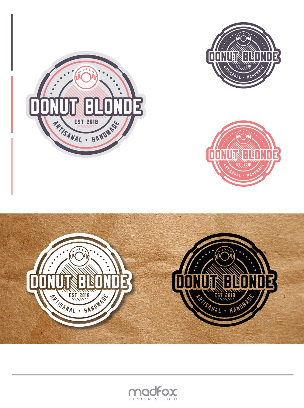 Logo Design by WILD FOX Desing Studio for DONUT BLONDE | Design #19586812