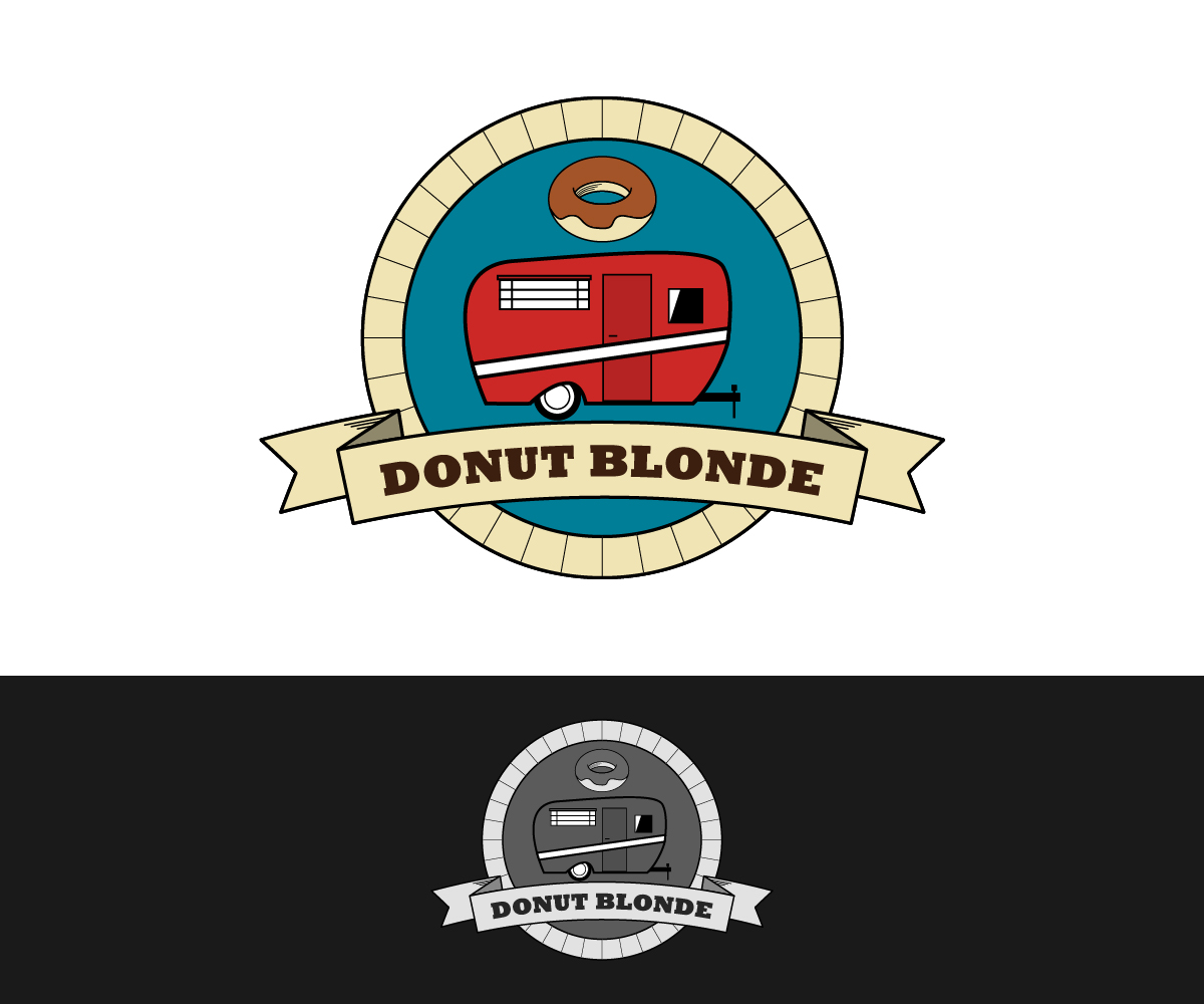 Logo Design by fauxdesigns for DONUT BLONDE | Design #19586532