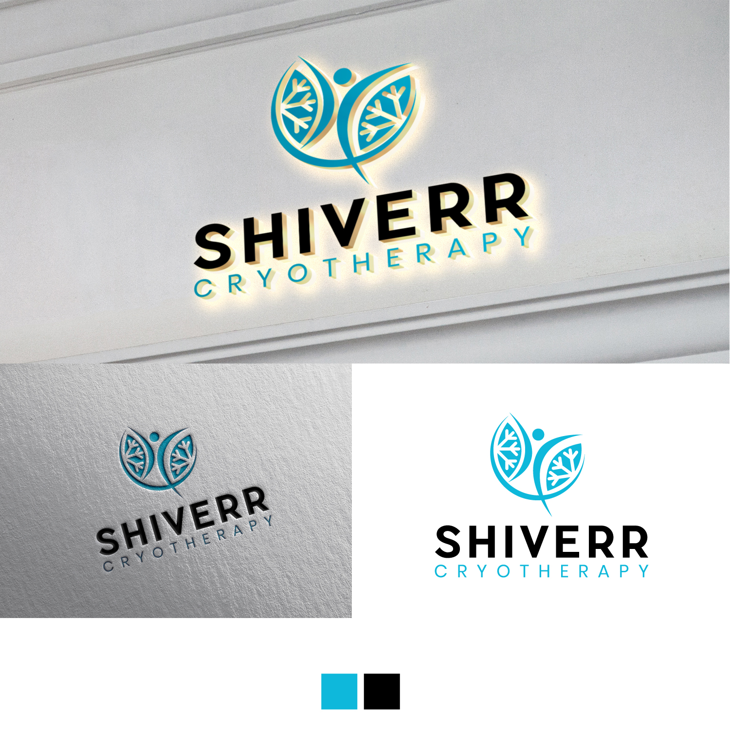 Logo Design by Aqeel Momin for SHIVERR Cryotherapy | Design #19585214