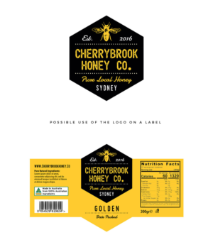 RAW Honey / Cherrybrook Honey Co. | Logo Design by wonderland