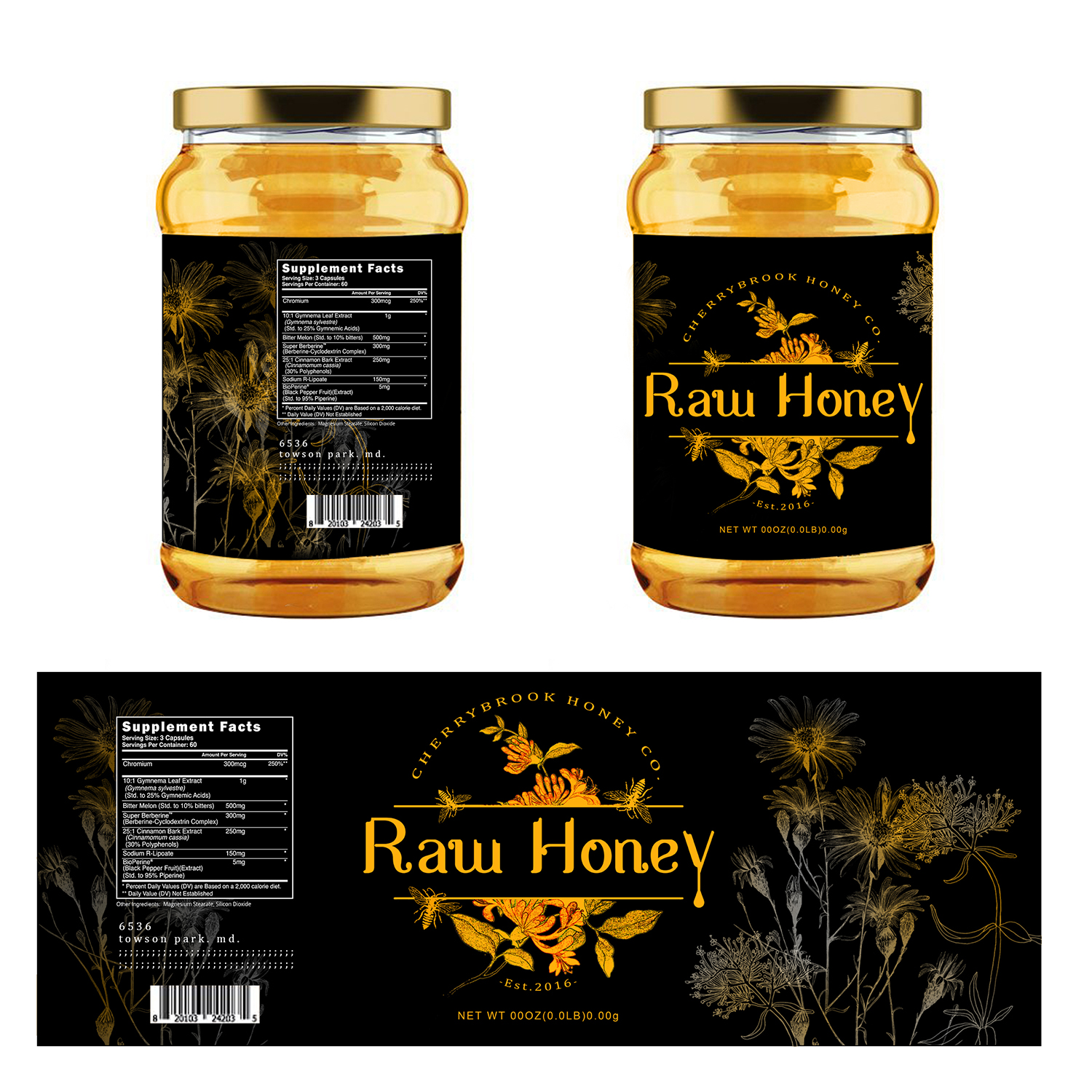 Diseño de Logo por sepid_designer para Cherrybook Honey Company | Diseño #19607254