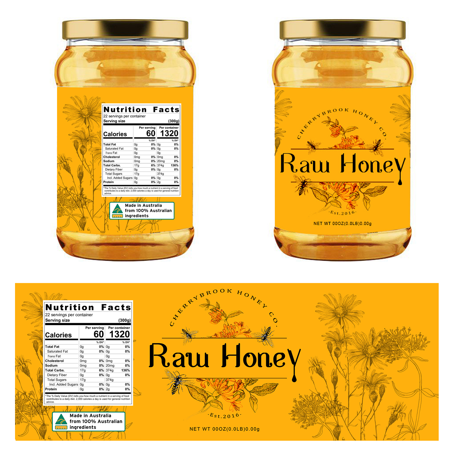 Design de Logo par sepid_designer pour Cherrybook Honey Company | Design #19621242