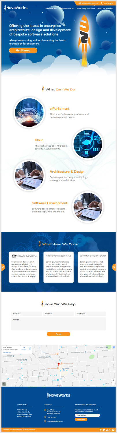 Web Design by -Marc- for Novaworks | Design #20121193