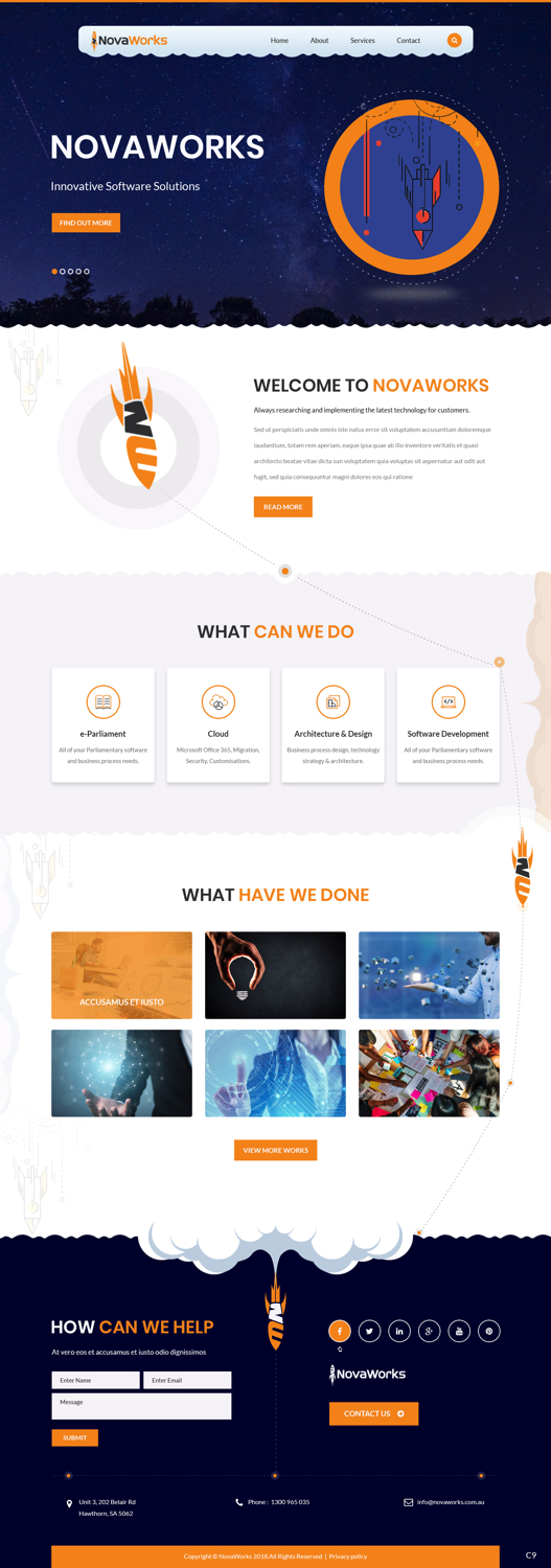 Web Design by pb for Novaworks | Design #20074380