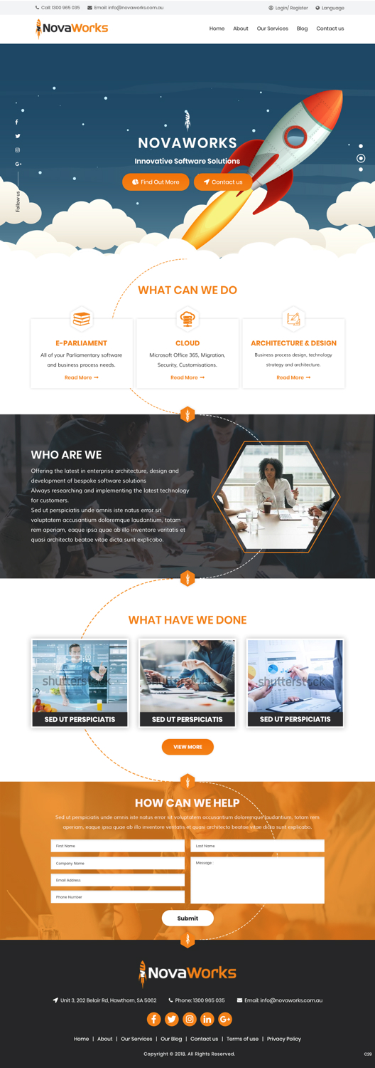 Web Design by pb for Novaworks | Design #20074397