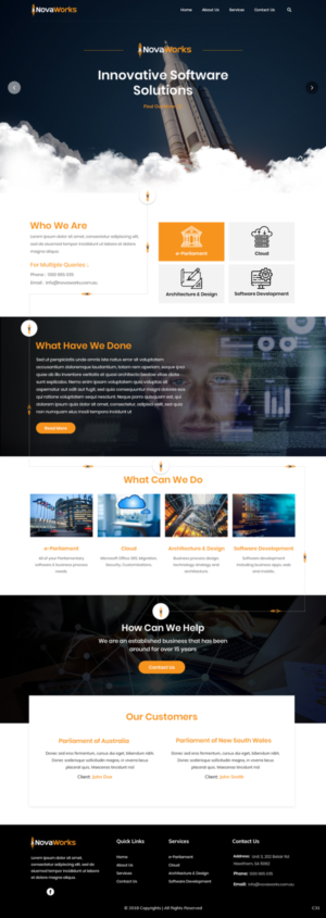 Web-Design von pb für Novaworks | Design: #20074400