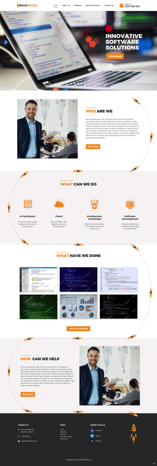 Web Design by pb for Novaworks | Design #20074402