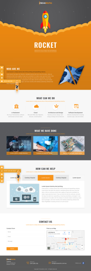 Web Design by Sujit Banerjee for Novaworks | Design: #20102224