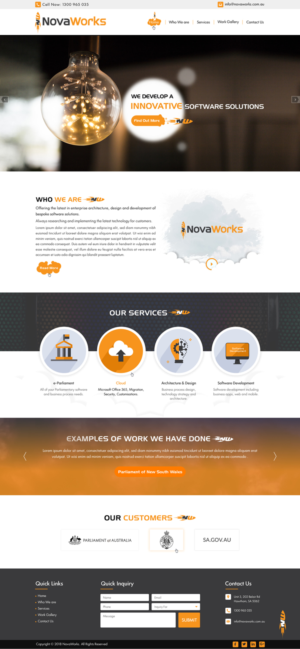 NovaWorks needs a new rocket based website | Web Design by Sbss