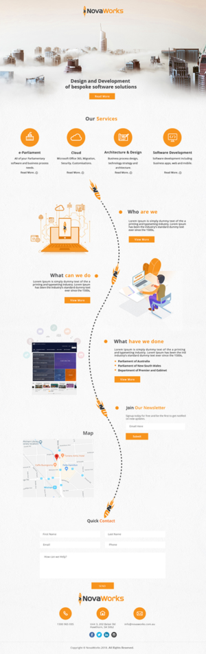 Web Design par bdesigner9 pour Novaworks | Design #20082701