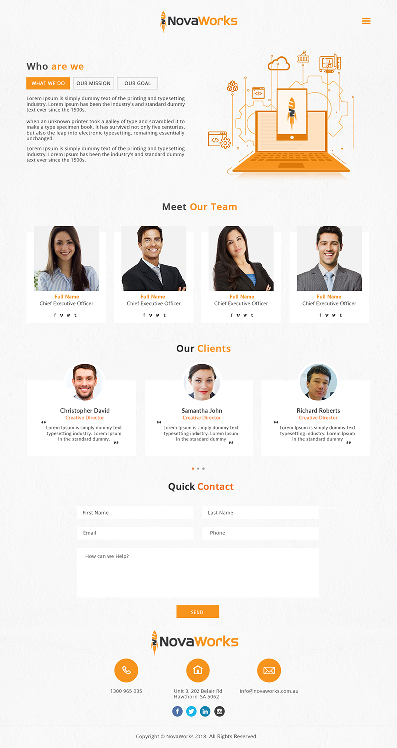Web Design by bdesigner9 for Novaworks | Design #20082703