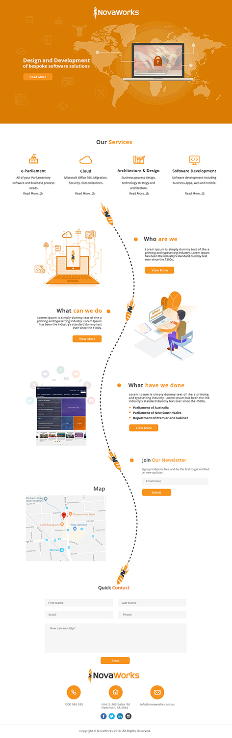Web Design by bdesigner9 for Novaworks | Design #20109956