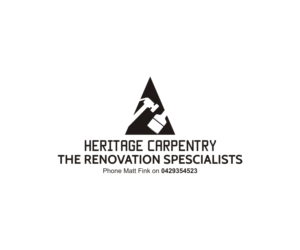 Logo Design by T I K H E - L M W for Heritage Carpentry Pty Ltd | Design: #19584707