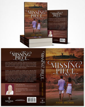Missing Piece (A Romance novel set in Britain by a castle in Northumberland. Gothic themes, mostly c | Diseño de portada de libro por EA5Designs
