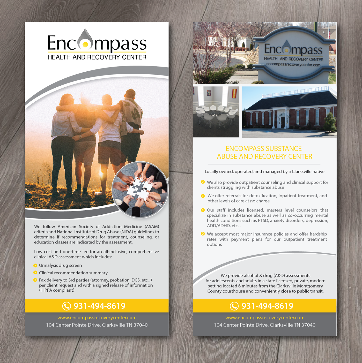 Flyer Design by alex989 for Encompass Health & Recovery Center | Design #19584150