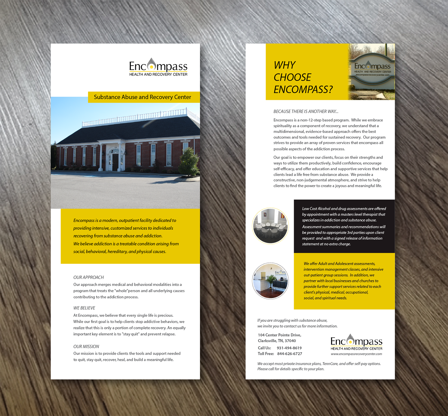 Flyer-Design von Alexandar für Encompass Health & Recovery Center | Design #19585660