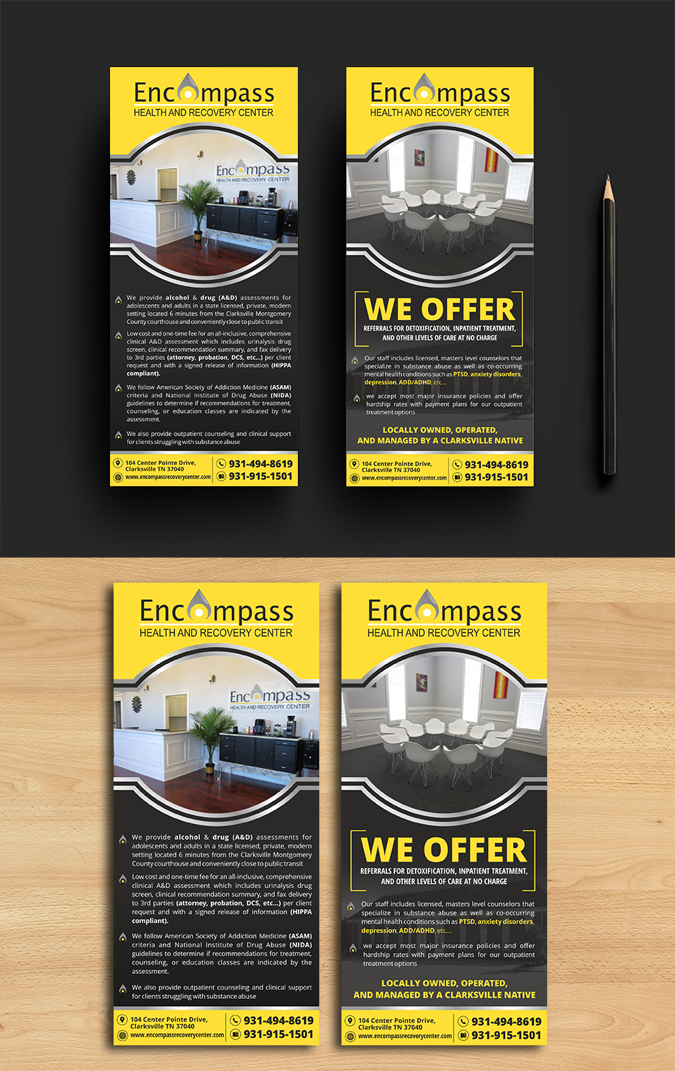 Flyer Design by ecorokerz for Encompass Health & Recovery Center | Design #19582707