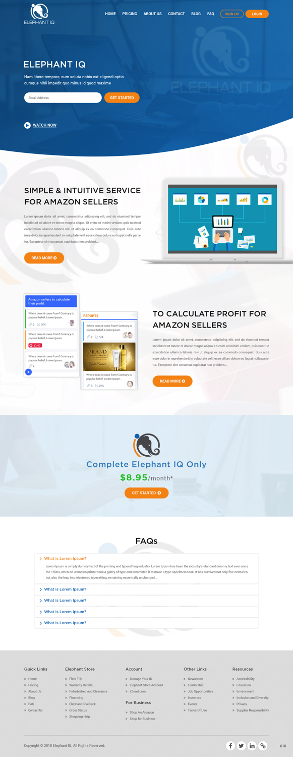 Diseño Web por pb para Elephant IQ | Diseño #19588248