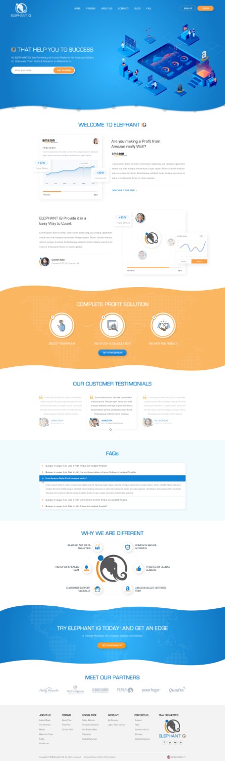 Serious, Professional, Finance And Accounting Web Design for Elephant ...