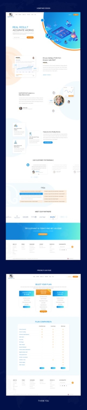 public page elephant IQ (www.elephantiq.com) | Web Design by Reimagine