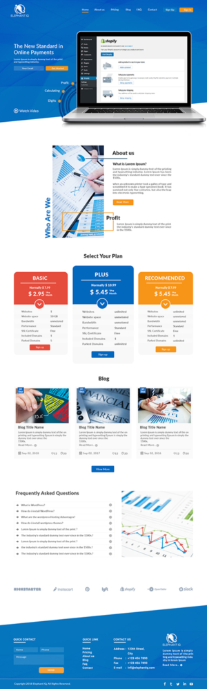 Web Design par bdesigner9 pour Elephant IQ | Design : #19621106