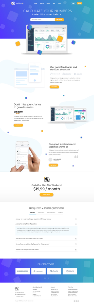 Web Design by TMockusBusiness for Elephant IQ | Design #19655506