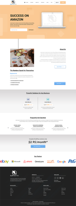 Web Design par PiXthemes pour Elephant IQ | Design : #19630034
