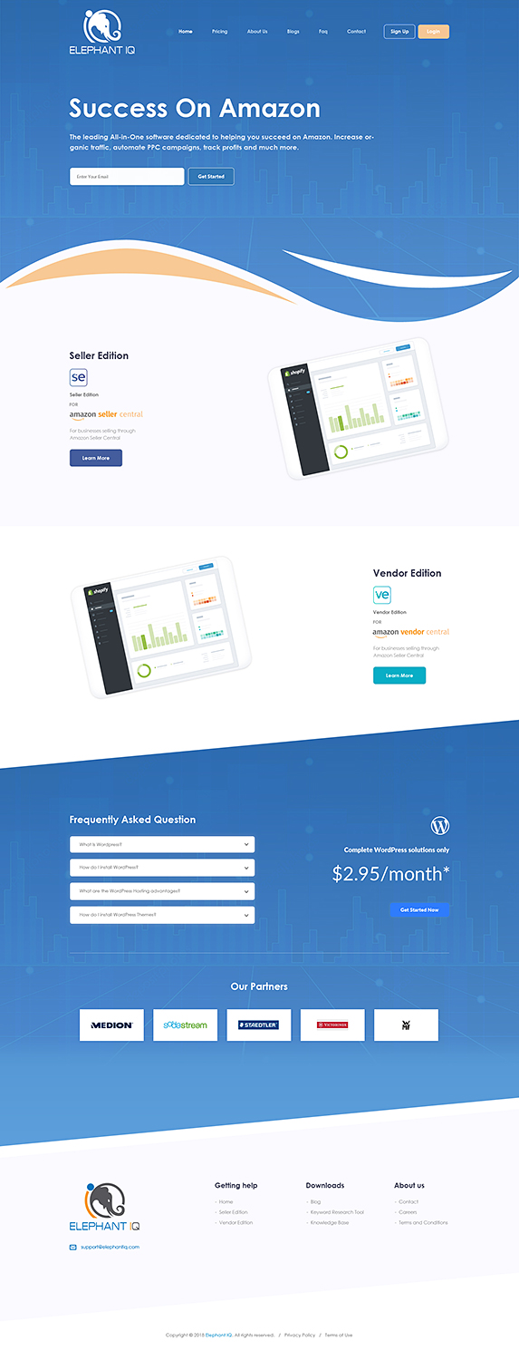 Web Design by PiXthemes for Elephant IQ | Design #19630413