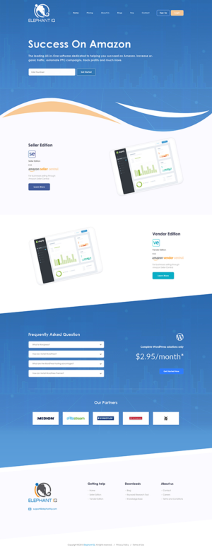 Web Design by PiXthemes for Elephant IQ | Design: #19630413