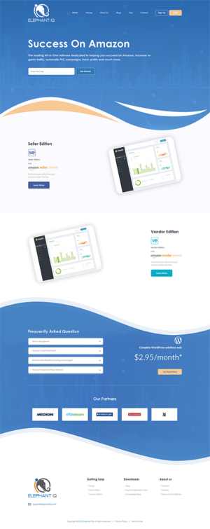 Web Design by PiXthemes for Elephant IQ | Design: #19630414