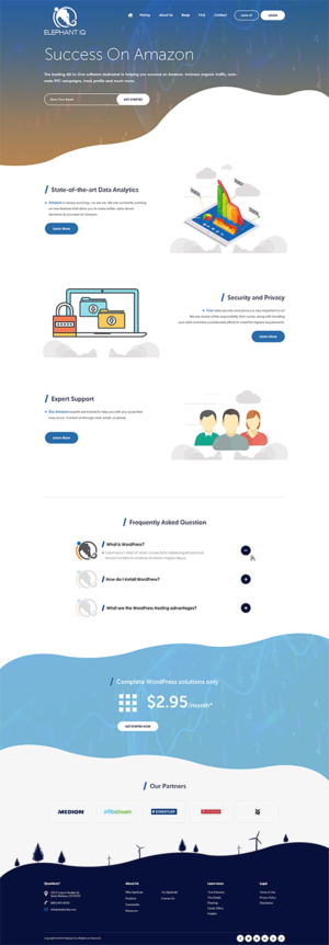 Web Design par PiXthemes pour Elephant IQ | Design : #19642572