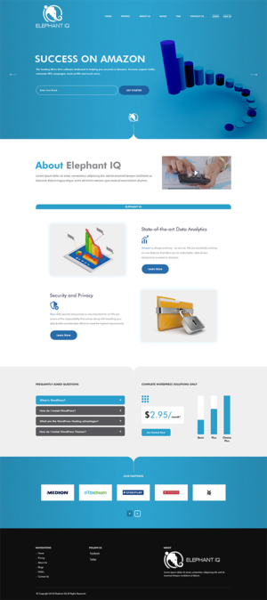 Web Design by PiXthemes for Elephant IQ | Design: #19642582