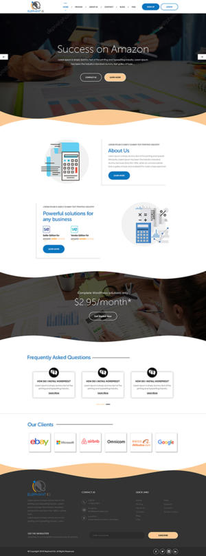 Web Design par PiXthemes pour Elephant IQ | Design : #19642584