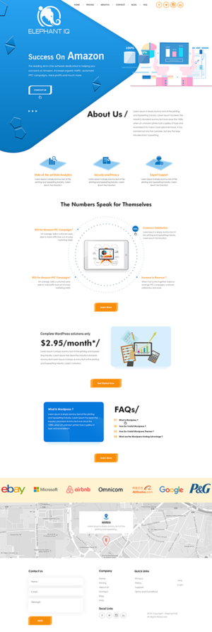 Web Design by PiXthemes for Elephant IQ | Design: #19660752