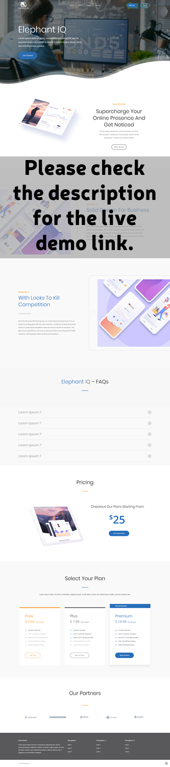 Web Design by A & B Digital for Elephant IQ | Design #19650531