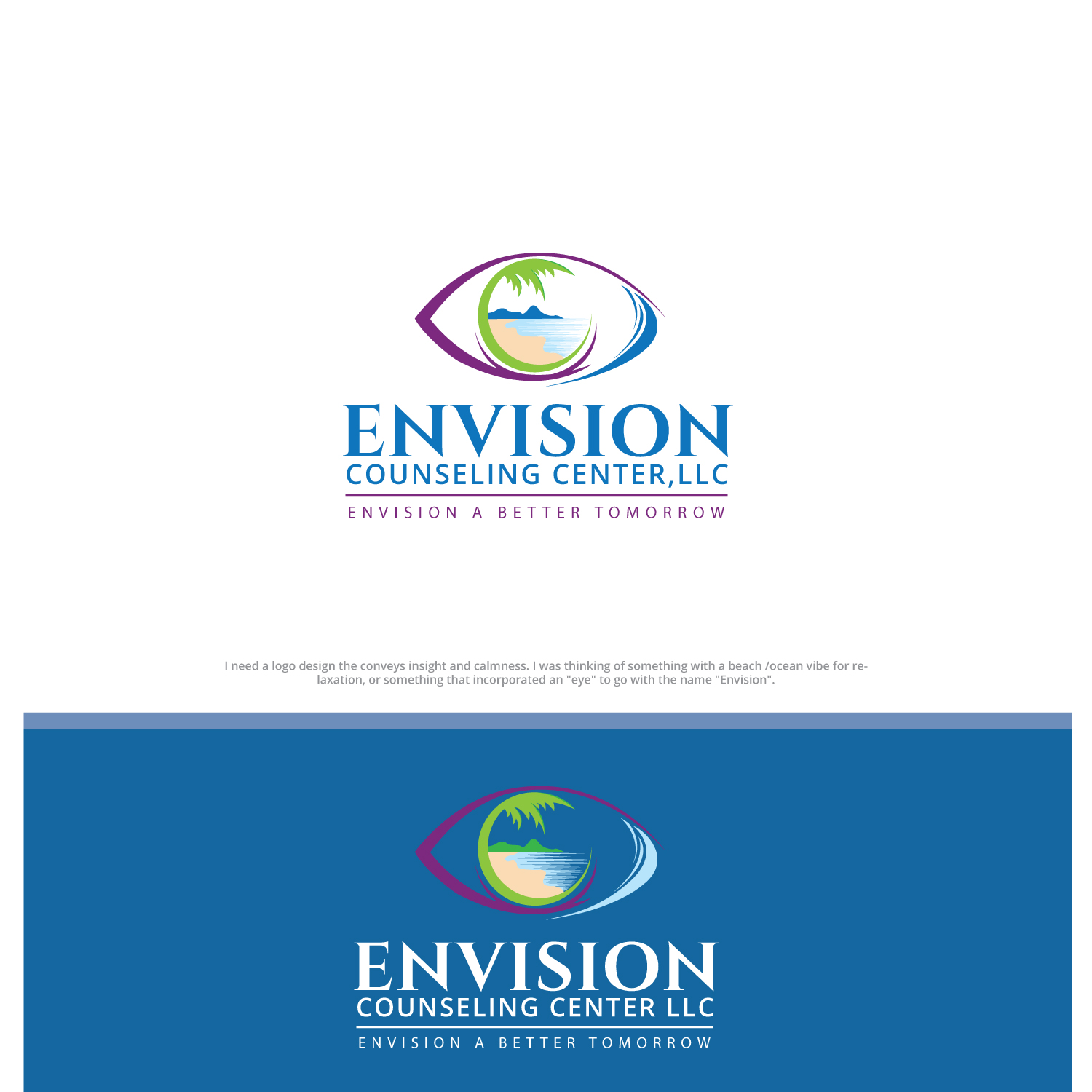 Logo Design by Best One for Envision Counseling Center, LLC | Design: #19616072