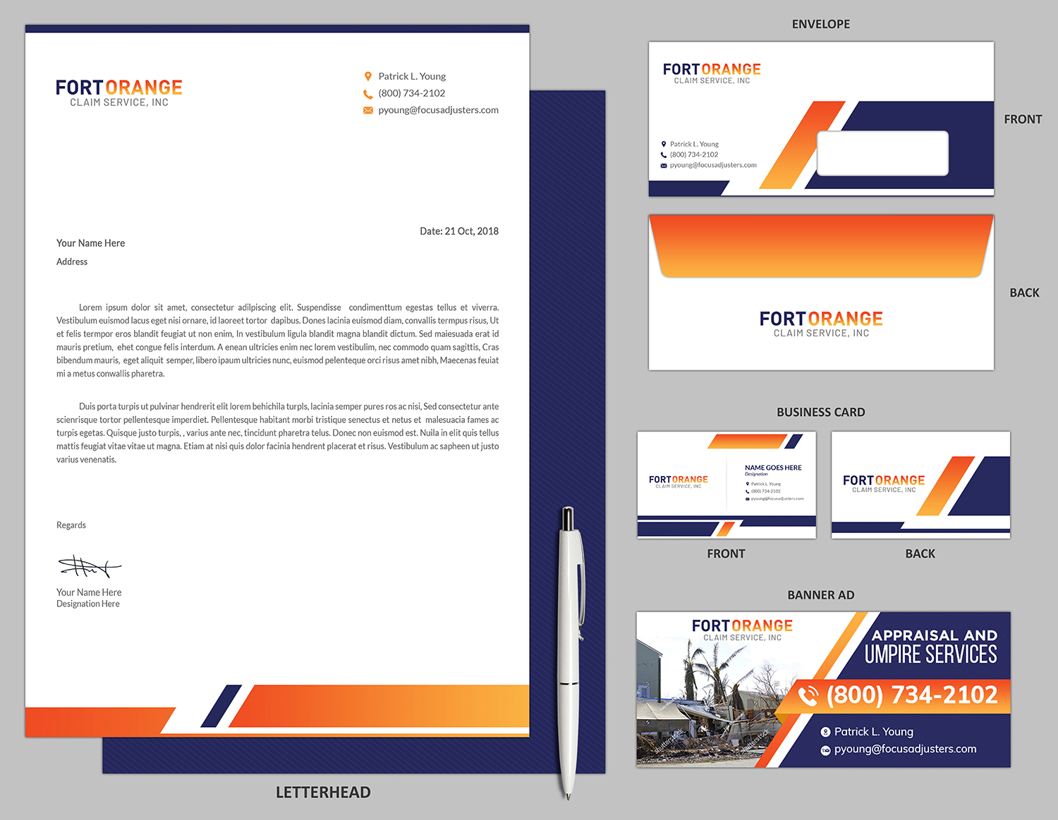 Diseño De Banner Publicitario por SAI DESIGNS para Fort Orange Claim Service, Inc. | Diseño: #19636419