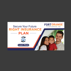 Line One: Fort Orange Claim Service, Inc. Line two: Appraisal and Umpire Services | Banner-Design von Schöpfer