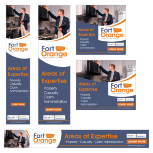 Banner-Design von DG+ für Fort Orange Claim Service, Inc. | Design #19613444
