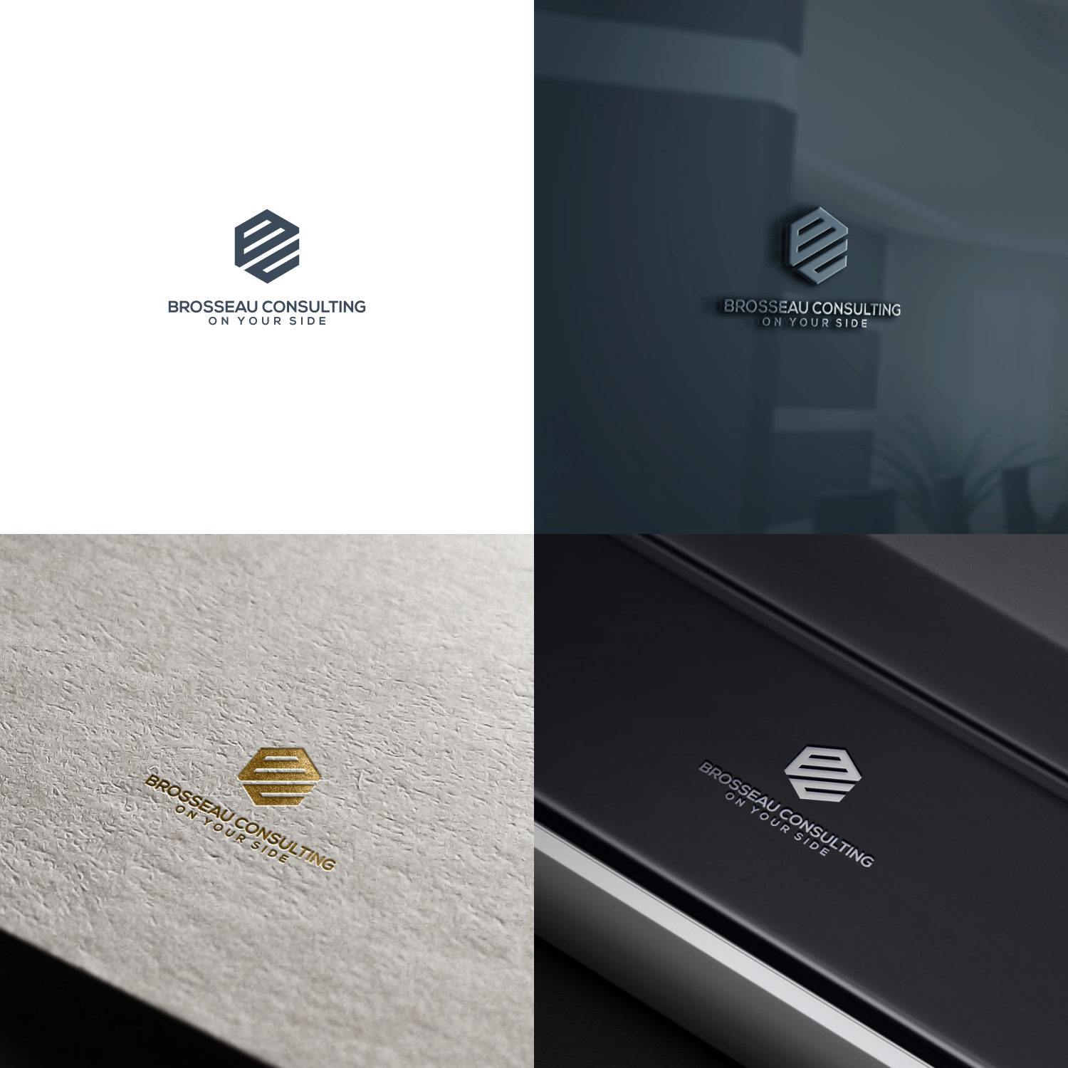 Masculine, Conservative Logo Design for Brosseau Consulting by jeruk's