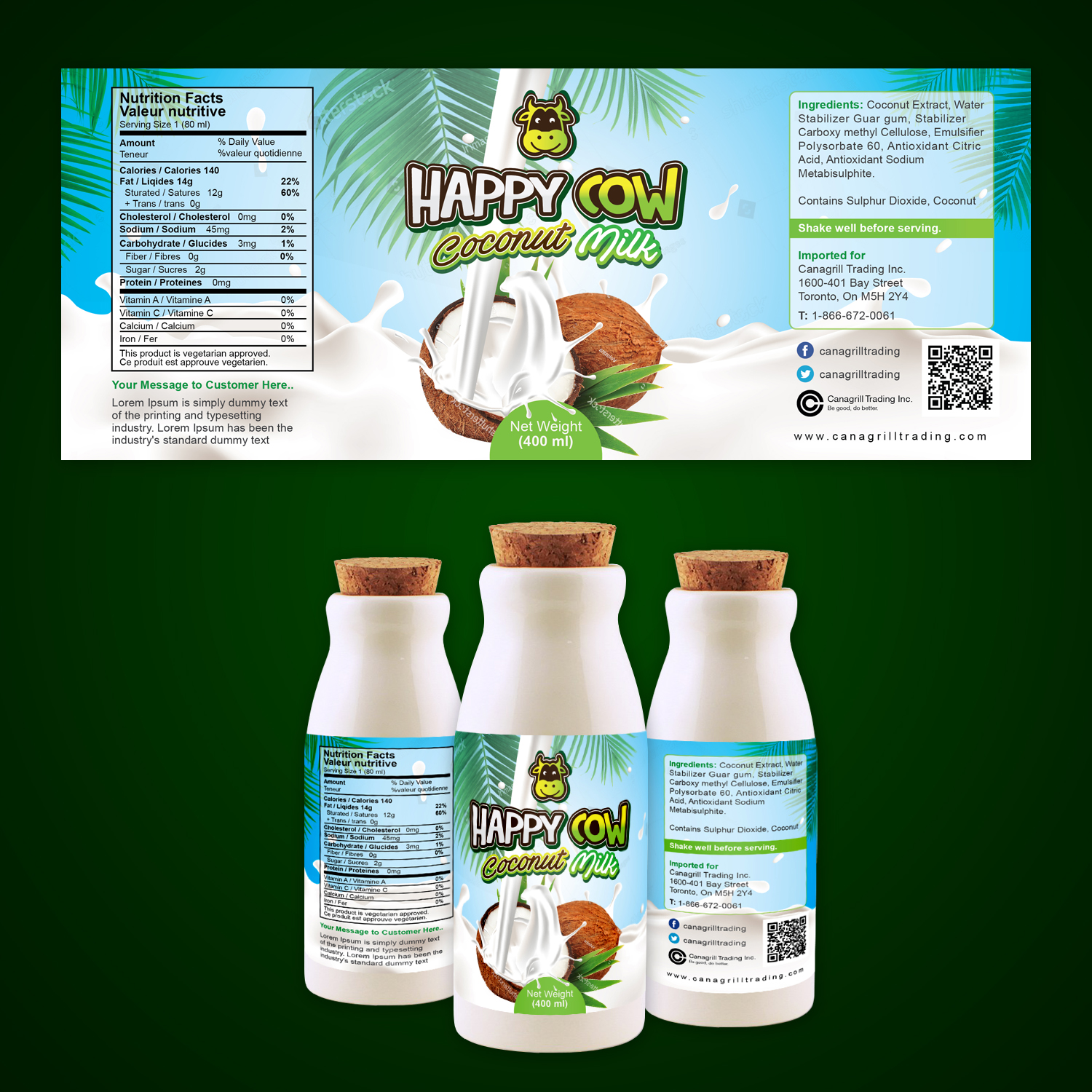 Label Design by Maxo-Biz for Canagrill Trading Inc | Design #19620000