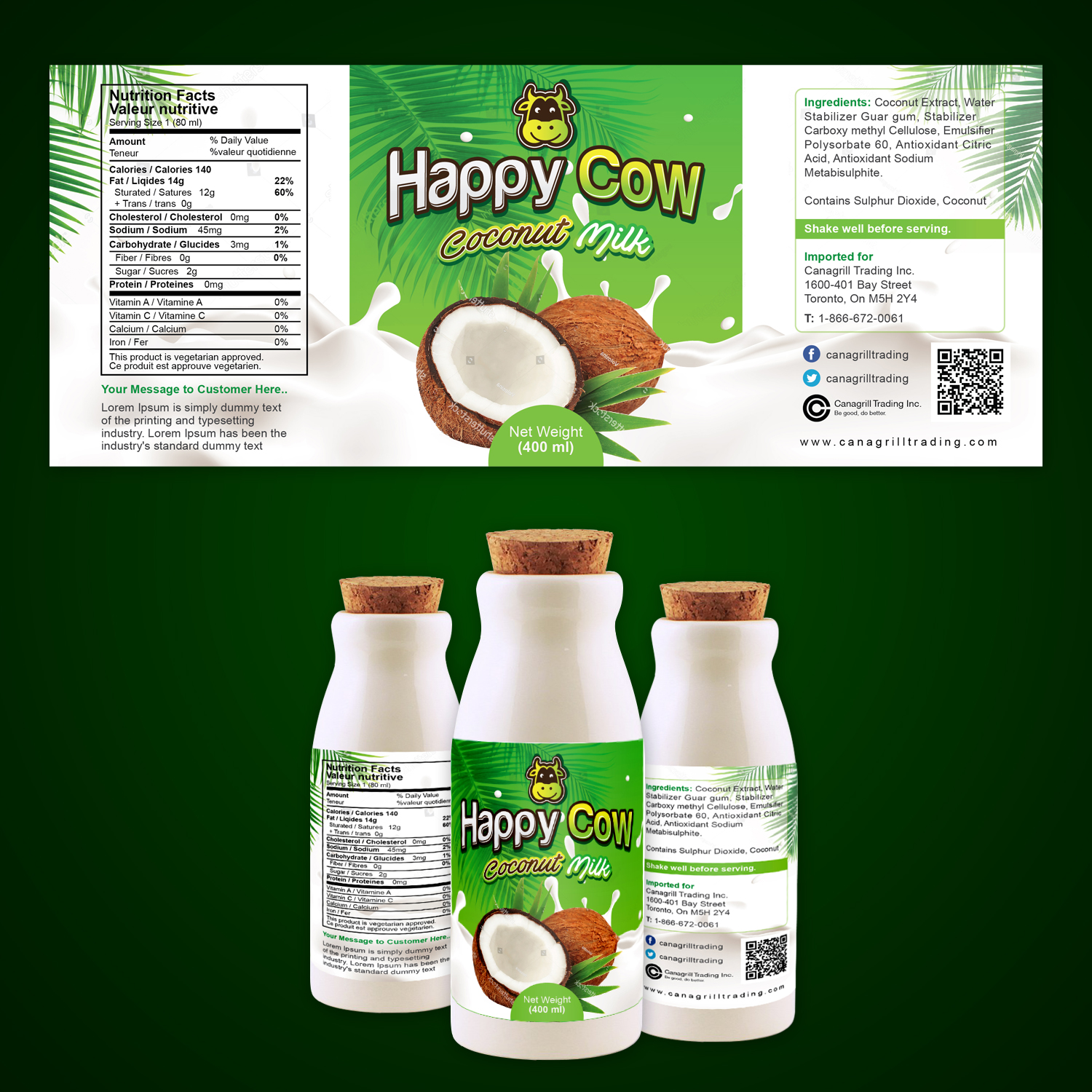 Label Design by Maxo-Biz for Canagrill Trading Inc | Design #19620003