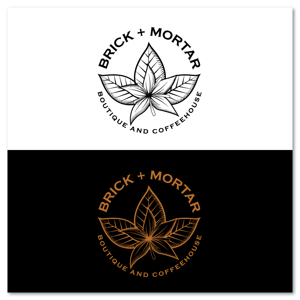 Diseño de Logo por Sujit Banerjee para Brick + Mortar boutique and coffeehouse | Diseño #19619594