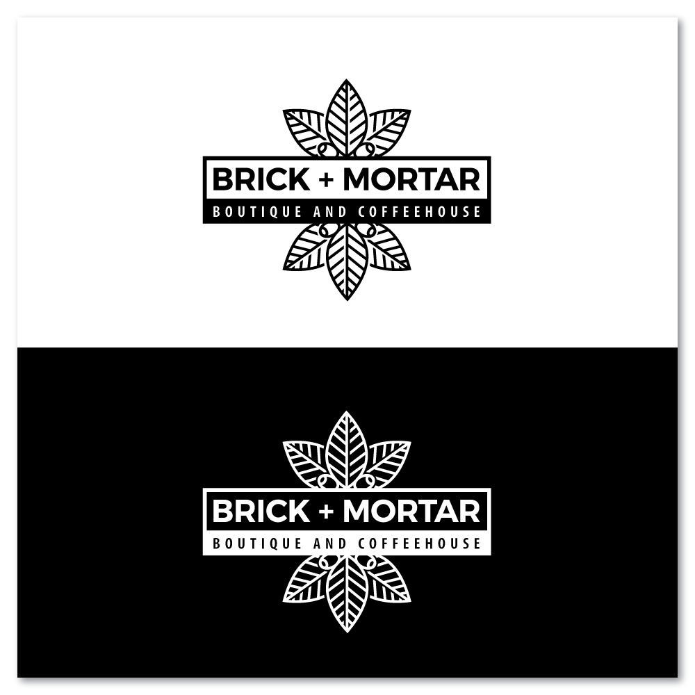 Logo Design by Sujit Banerjee for Brick + Mortar boutique and coffeehouse | Design #19619595