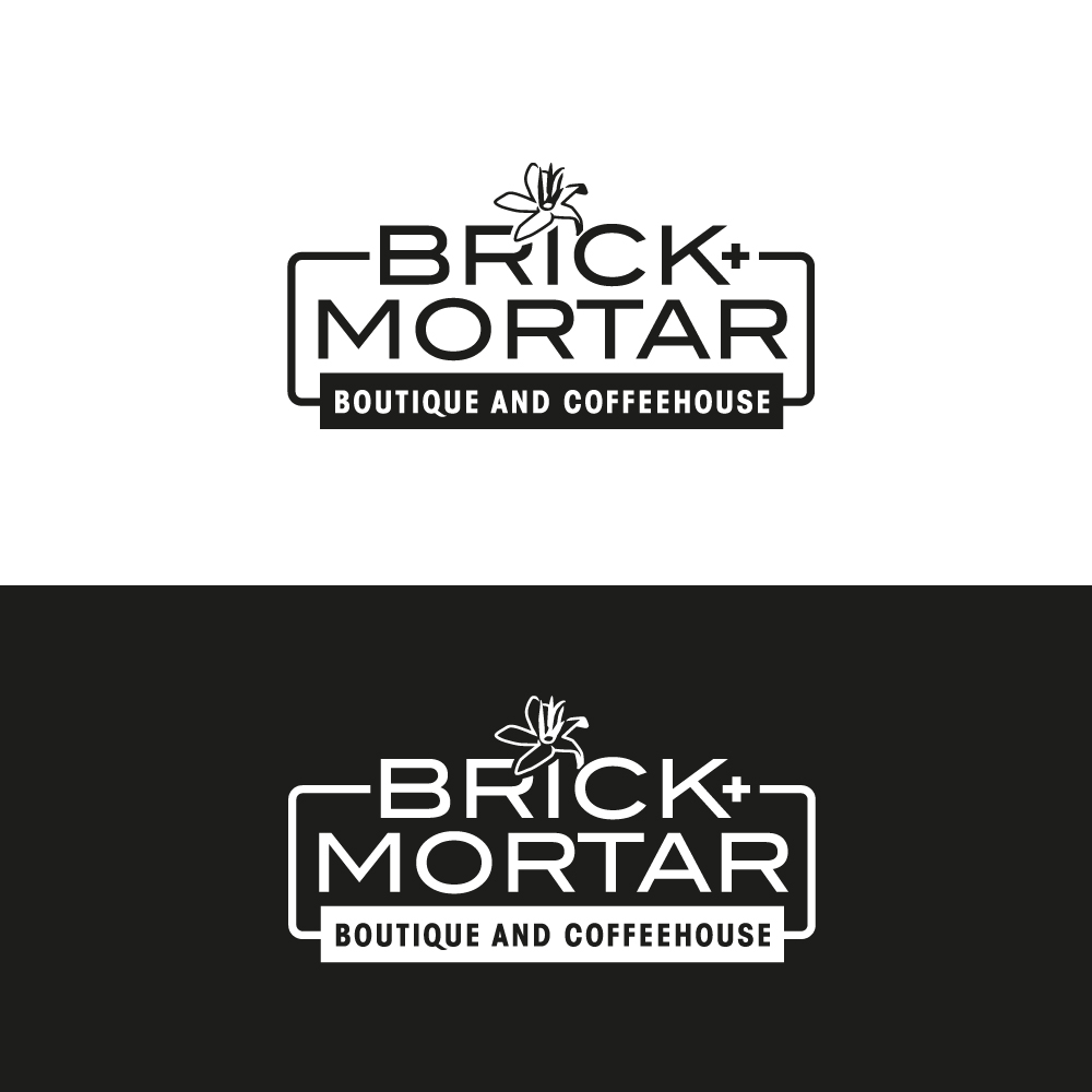 Logo Design by Sujit Banerjee for Brick + Mortar boutique and coffeehouse | Design #19619599