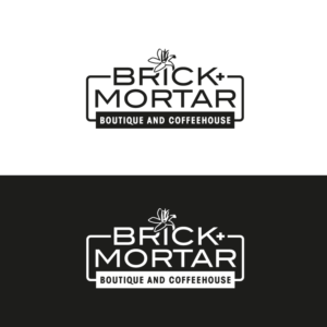 Logo Design by Sujit Banerjee for Brick + Mortar boutique and coffeehouse | Design: #19619599